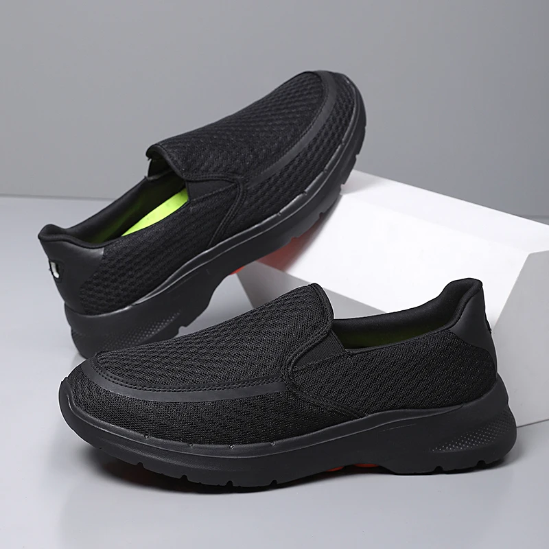 

Мужская прогулочная обувь, дышащая мягкая сетчатая обувь для фитнеса на открытом воздухе, летняя повседневная легкая повседневная обувь без шнуровки в новом стиле для мужчин