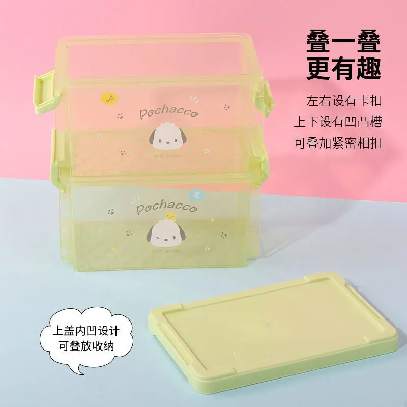 سانريو سينامورول كورومي بلدي ميلودي صندوق تخزين سطح المكتب فوضى الكتب غرفة نوم التراص عنبر مكتب عمل غرفة الدراسة الأطفال