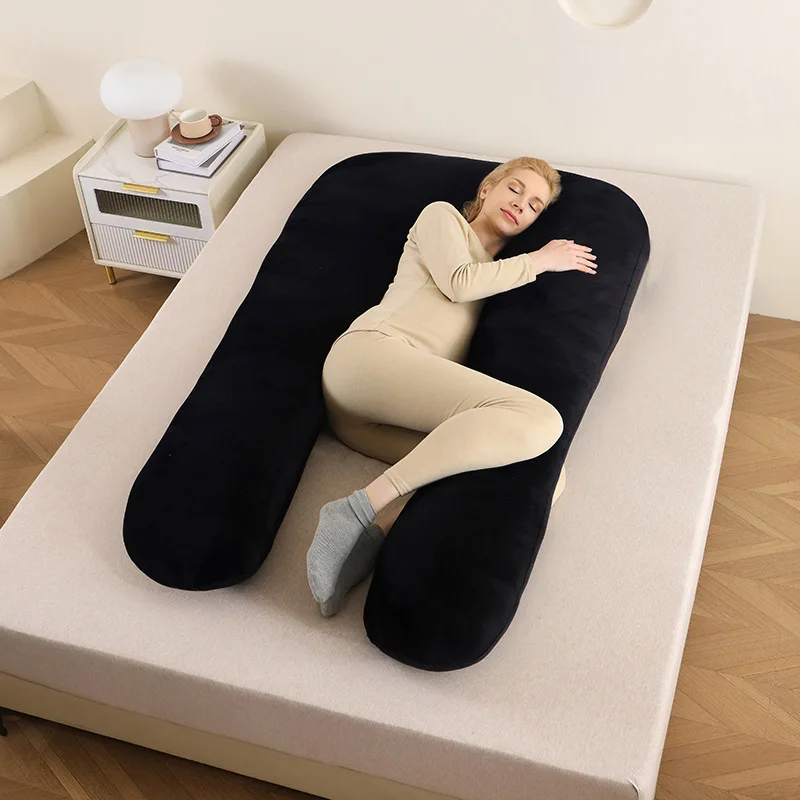 Pregnant Woman's Pillow Multi-functional Side-lying Pure Cotton Removable Washable U-shaped Suitable for Napping