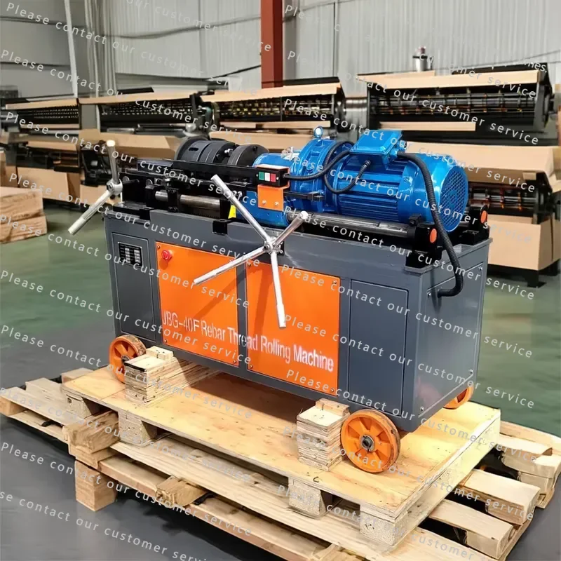 High Quality 5.5kw Electric Automatic Threading Machine Steel Rebar New Condition 300mm Max Thread Length