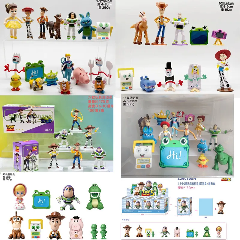 

2026new 10pcs/set Movie Cartoon Toy Story Woody Buzz Lightyear Forky Lilypad Smarty Pants action figure model toys for