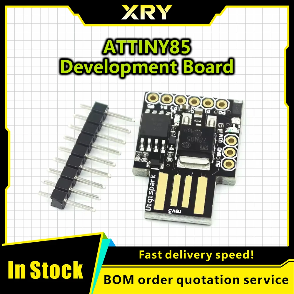 XRY ATTINY85 Digispark kickstarter Placa de desarrollo micro usb Compatible con R3 para Arduino usb, desarrollo
