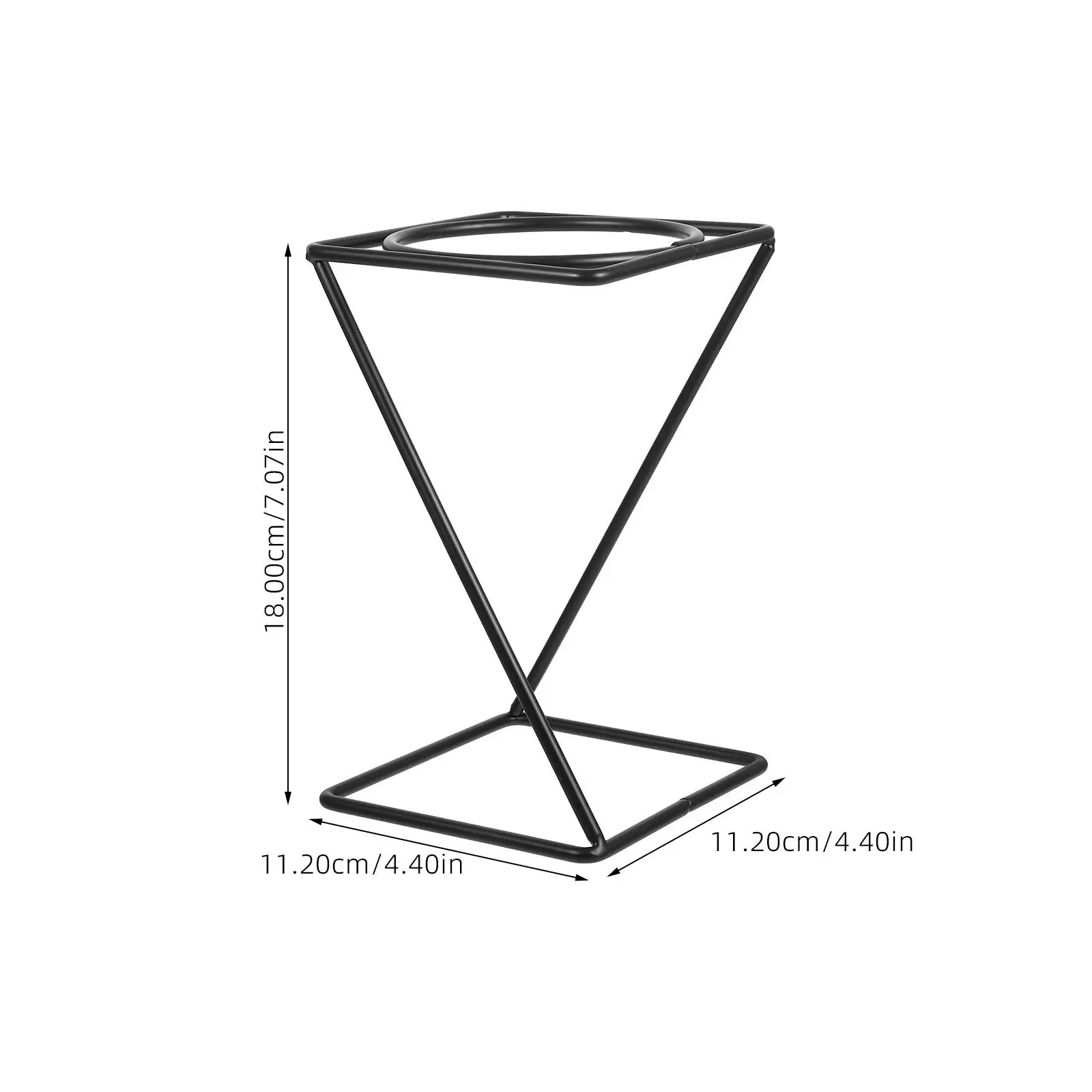 Black Metal Pizza Pan Stand Vertical Design Food Display Dessert Tray Holder Buffet Risers Household Supplies Coffee Bar - view 4
