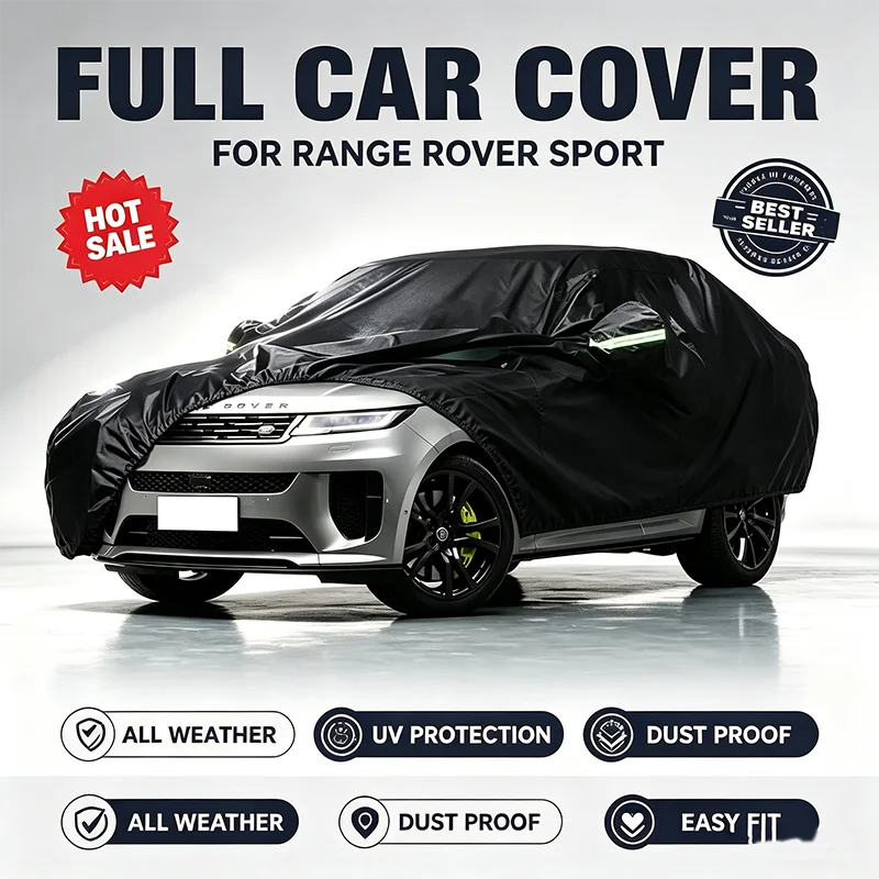 For Range Rover Sport Outdoor Full Car Cover Snow Cover Sunshade Waterproof Dustproof Exterior
