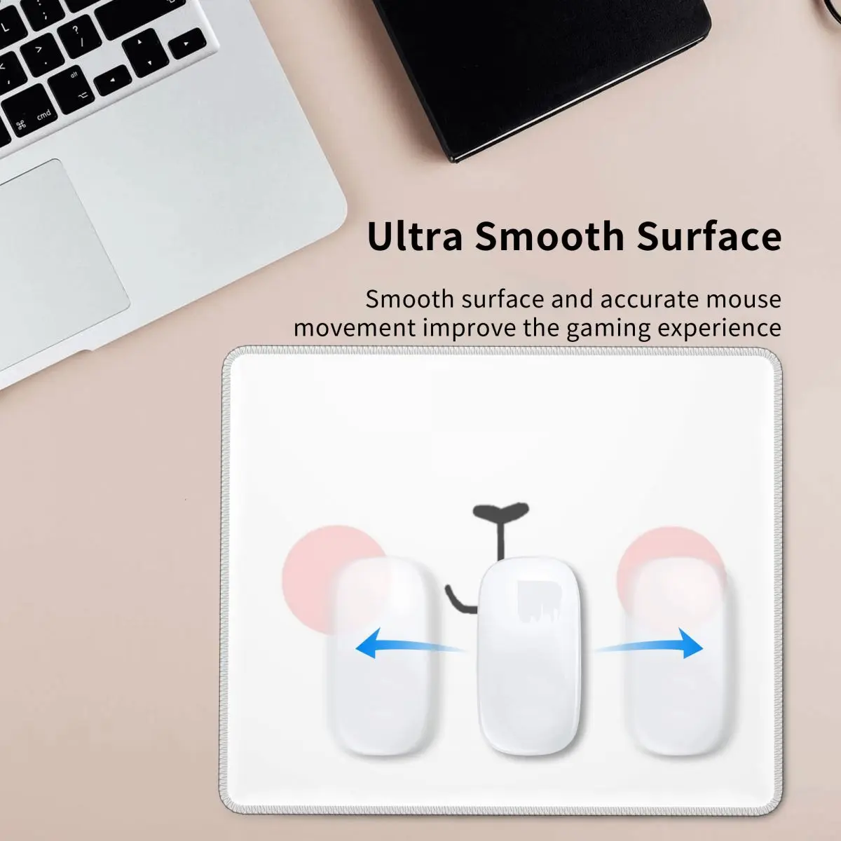 Milk Bear And Mocha Bear Mouse Pad Computer Keyboard Mouse Mat Gaming PC Desk Mat Office Accessories Table Mats