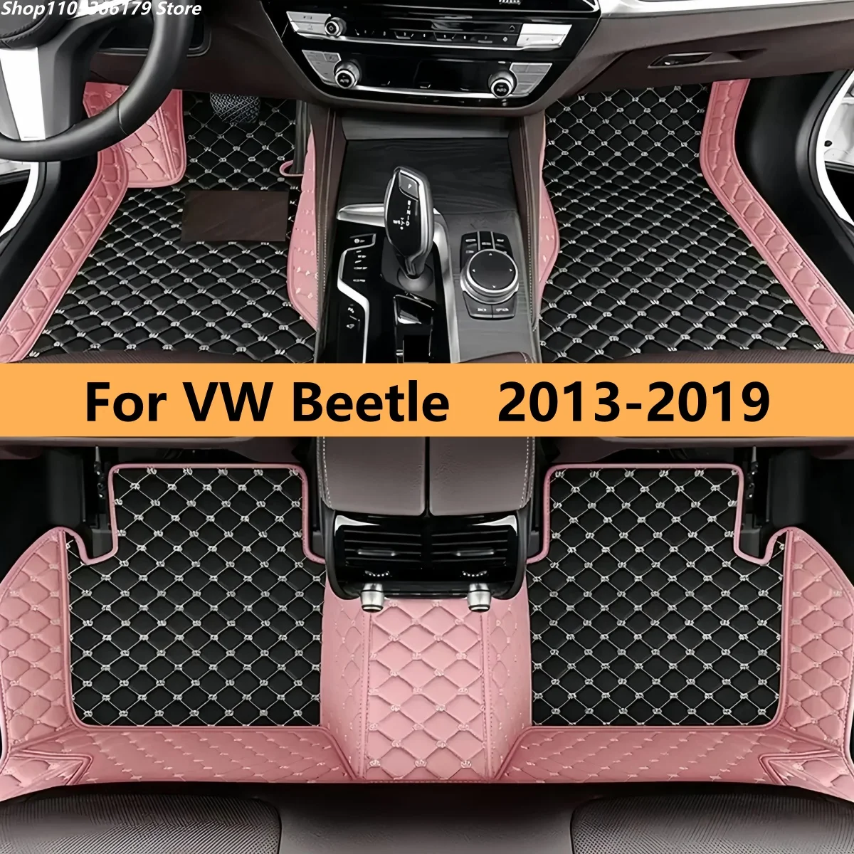 

Коврики для пола, подходящие для VW Beetle 2013-2019 годов, автомобильные коврики, аксессуары для мужчин и женщин, аксессуары для интерьера.