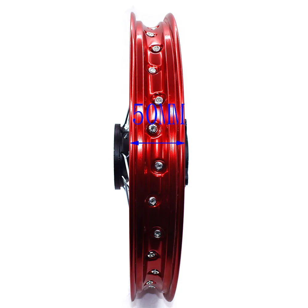 Red colour 14 Inch Rims 14\'\' 12mm or 15mm AXLE Front Red Rim for Dirt Bike Thumpstar Assassin Atomik Pit Pro