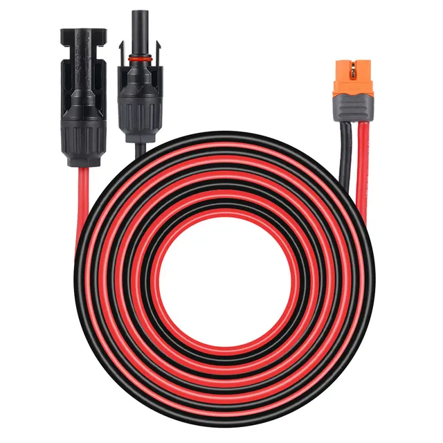 Kabel ładowania słonecznego Xt60 Adapter do męskiego złącza słonecznego 12Awg 1M 2M 3M do akumulatora Przedłużacz złącza słonecznego ﻿