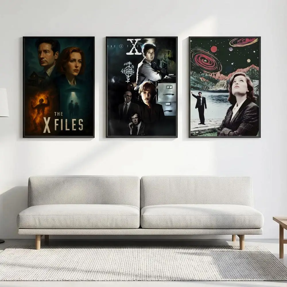 Poster HD art, waterproof, sticky wall, home decoration (living room, bedroom, bar), aesthetic TV The X Files