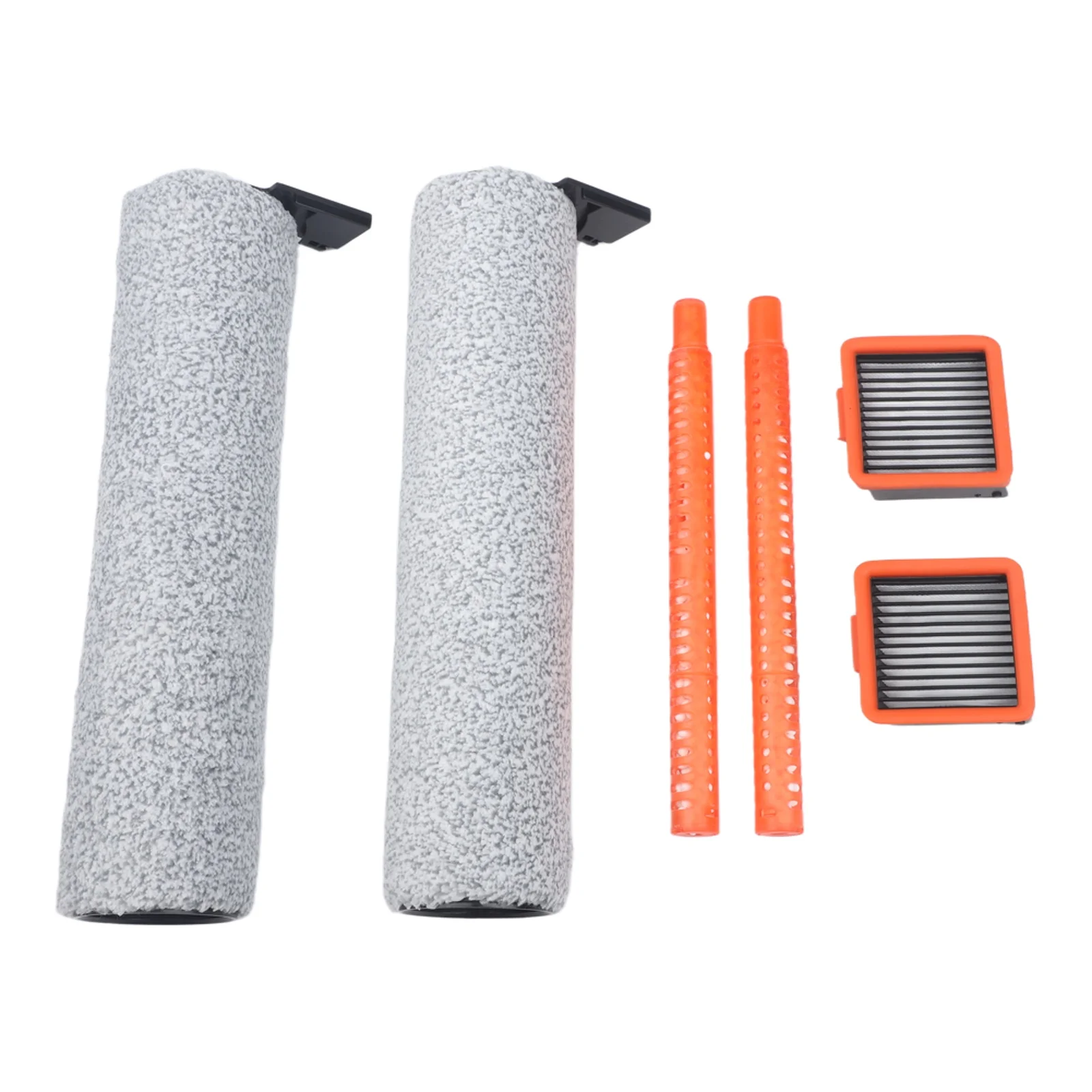Floor Scrubber Accessory Kit For Uwant D100/D500/D600/A60/V8/V10 (2 Roller Brushes + 2 HEPA Filters + 2 Deodorizing S*ticks)