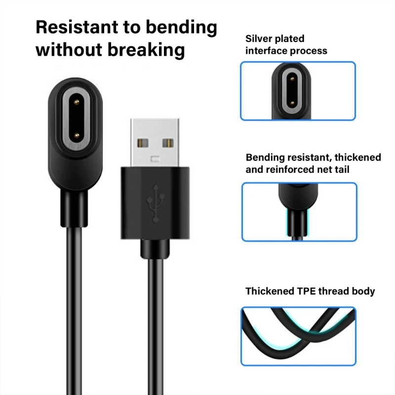 Đồng hồ Smartwatch USB Bộ chuyển đổi bộ điều hợp phù hợp cho IMOO Z6A/Z6S/Z6PRO/Z7/Z7A/Z7S/Z8A/Z9 Dây sạc nhanh nhanh chóng