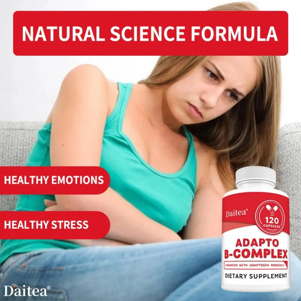 Vitamin B Complex Capsules Help Relieve Fatigue, Improve Digestion, Reduce Stress, Better Mood Support, Immune Supplement