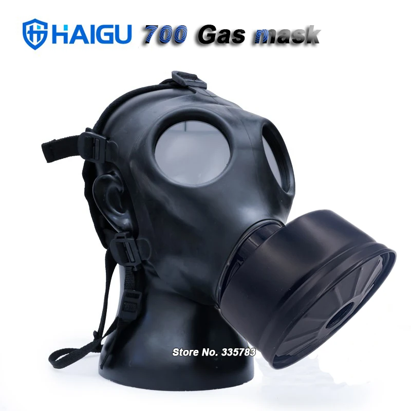 HG -700 respirator gas mask black TPE cover classic style breathing mask Multipurpose industry smoke outdoor Operation filter