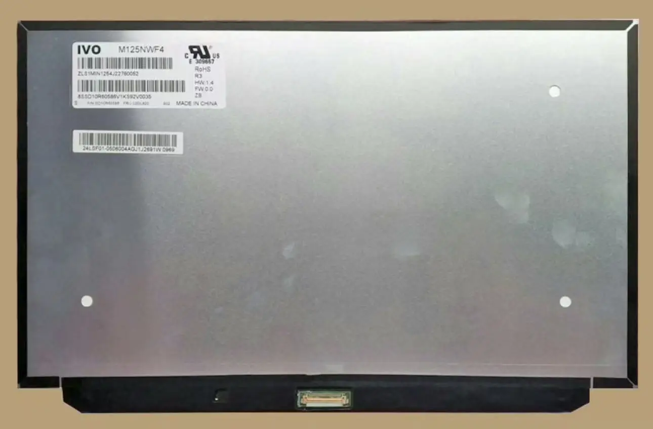 จอ LCD M125NWF4 R3 ขนาด 12.5 นิ้วดั้งเดิม