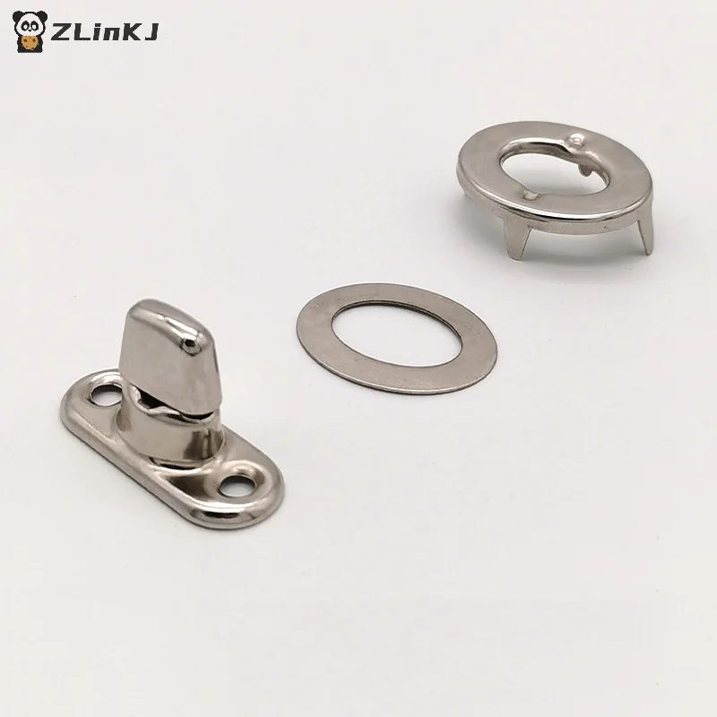 1 Sets Screw Base Snap Fastener Sets Silver Turn Button Eyelet For Boat Cover Canvas Enclosure Marine Hardware Accessories
