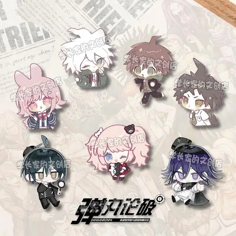 بروش أنيمي من Komaeda Nagito للنساء ، شارات ، Danganronpa ، دمار سعيد ، دبوس قميص للسيدات ، أطفال ظريفين ، بروش معدنية عالية الجودة