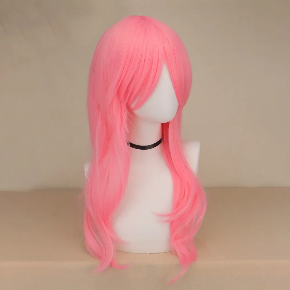 Anime Fluttershy Cosplay Synthetic Wig Long Curly Wave Hair Pink Wig Cosplay Cosplay Wigs Heat Resistant Wigs Hair