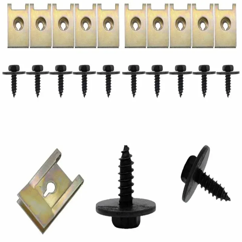 20 комплектов защиты шасси двигателя автомобиля, металлическая гайка, винт, шайба, U-образная гайка, крестовый болт J98 + J260, комплект для E92 E90 F10, автофитинги 20 комплектов защиты шасси двигателя автомобиля, металлическая гайка, винт, шайба, U-образная гайка, крестовый болт J98 + J260, комплект для E92 E90 F10, автофитинги