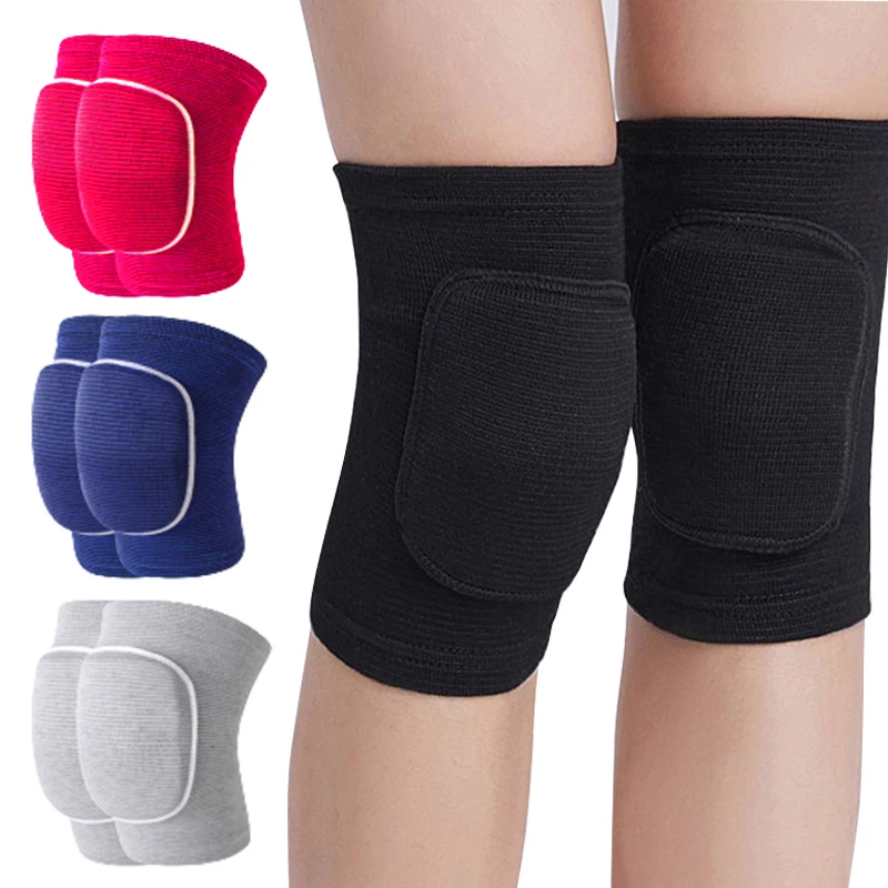 2 Pcs Sports Knee Pads Compression Dancing Knee Protector Support Thickened Sponge Volleyball Yoga Crossift Knee Brace Adult Kid