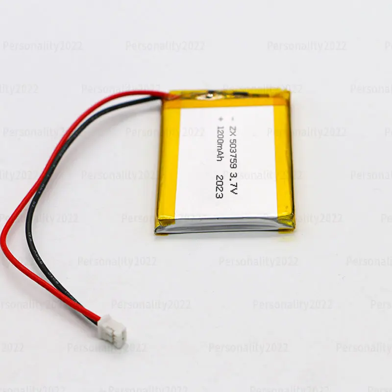 503759   Batería 1200mAh 3,7 V 2lipo polímero baterías de iones de litio enchufe de Ph-2.0p para masajeador Bluetooth Audio instrumento de belleza