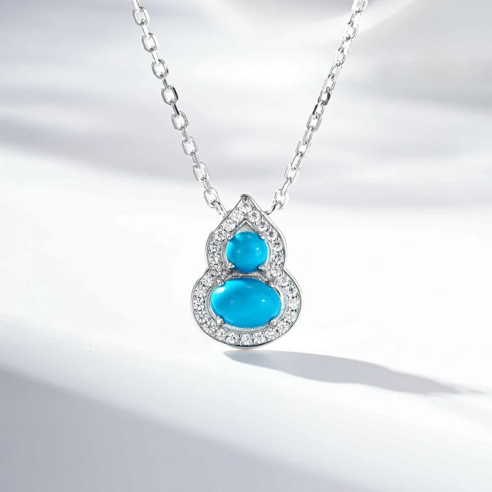 PT950 Platinum Hu Lu Necklace - Women's New Chinese-style Trendy Luck Charm Collar Chain