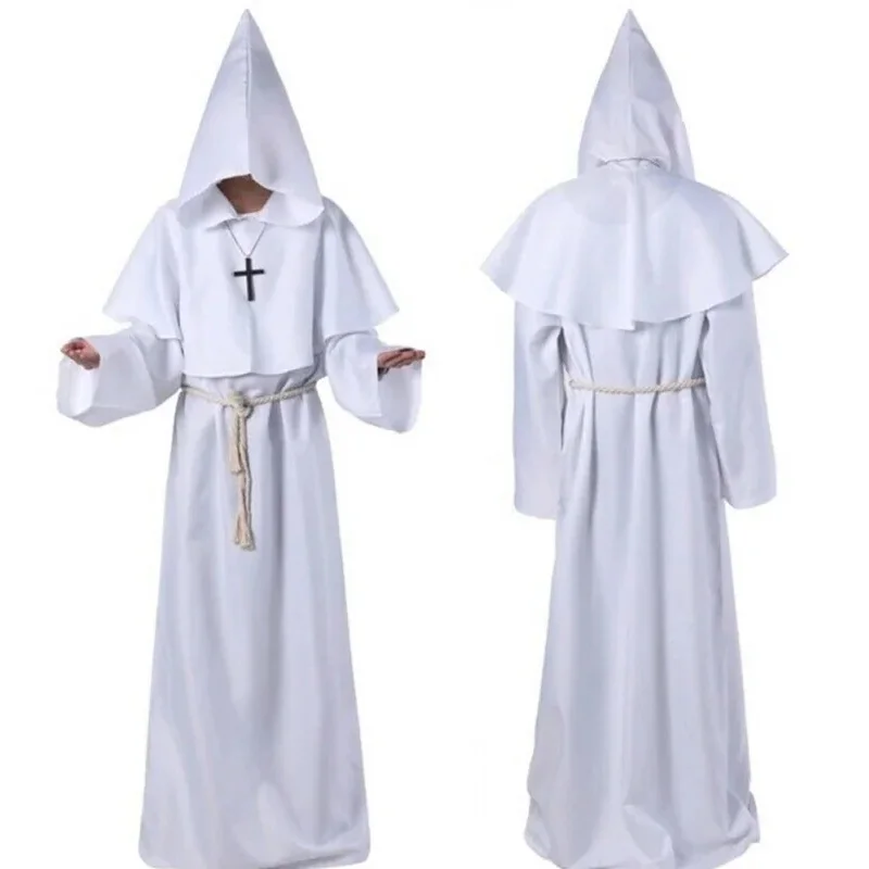 New Halloween men medieval monk robes monk costumes wizard costumes priest costumes cosplay costumes