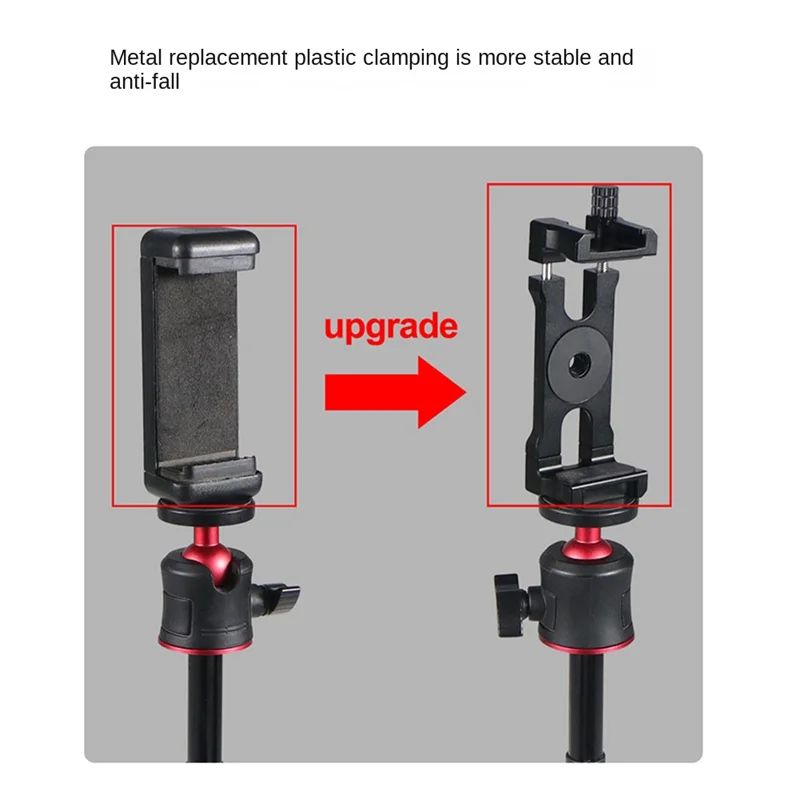 Universal Mobile Phone Stand Holder Clip Cold Hot Shoe Mount Tripod Adapter For Gopro- Smartphone Vlog