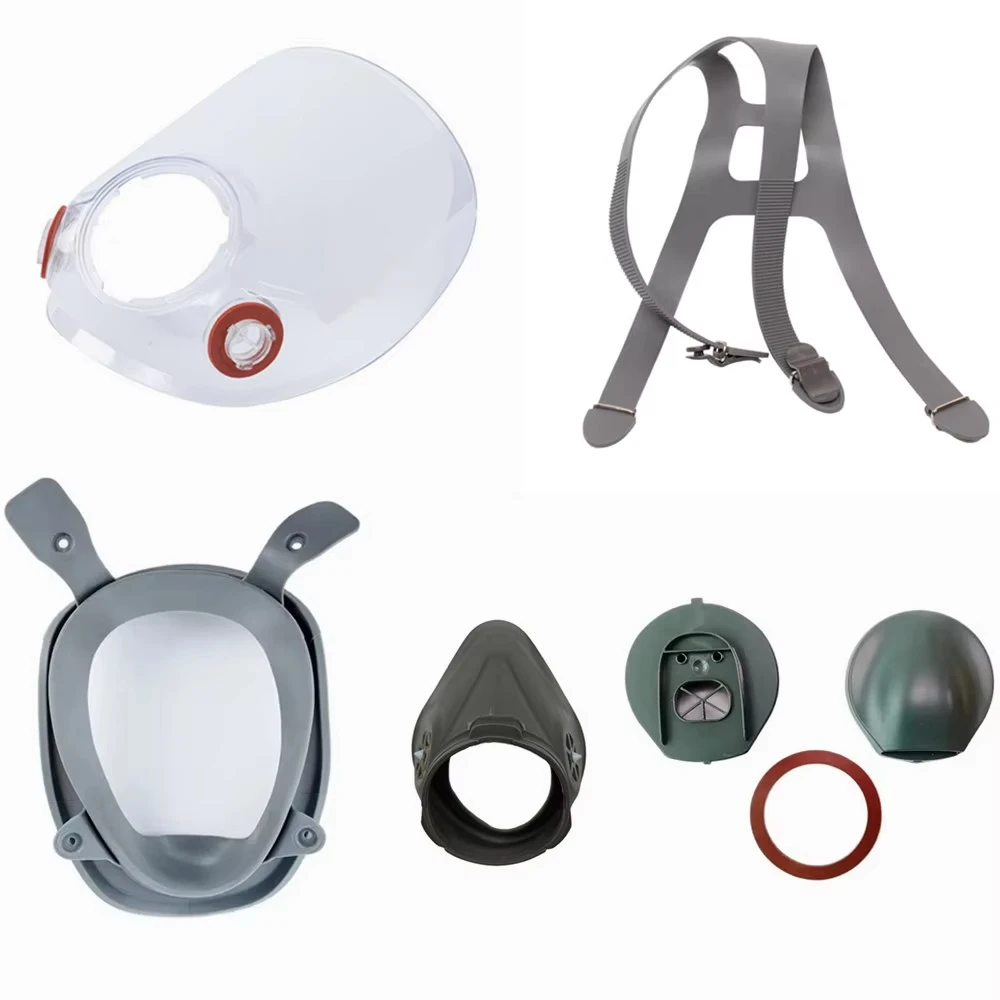 Replace Parts For 3M 6800 6900 Gas Mask Full Face Respirator 6898 Screen 6897 Headband Replaceable 6894 Paint Spray Accessory