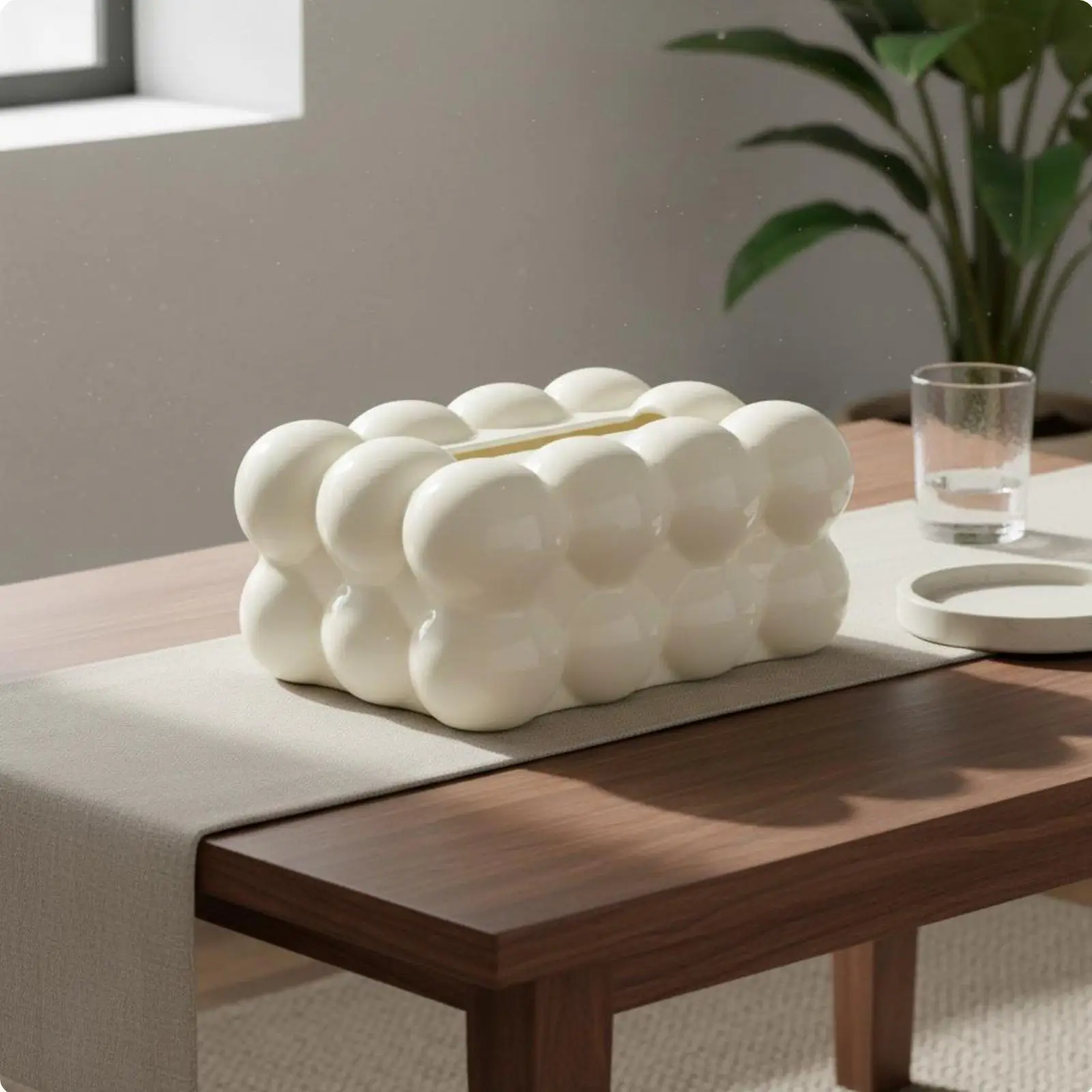 Modern Decorative Tissue Box Automatic Lifting Home Decor for Bedroom, Office