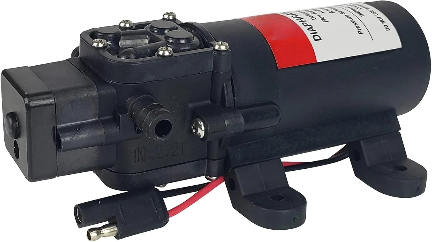 

International 6-9206 12V 1.0 GPM Standard Diaphragm Pump, Black