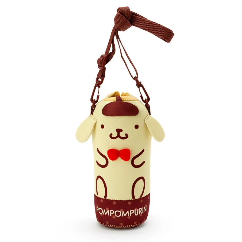 Sanrio Kawaii Cartoon Melody Water Bottle Bag Cute Water Cup Cover Outdoor Travel Portable Kids Boys Girls Charm Small Gift