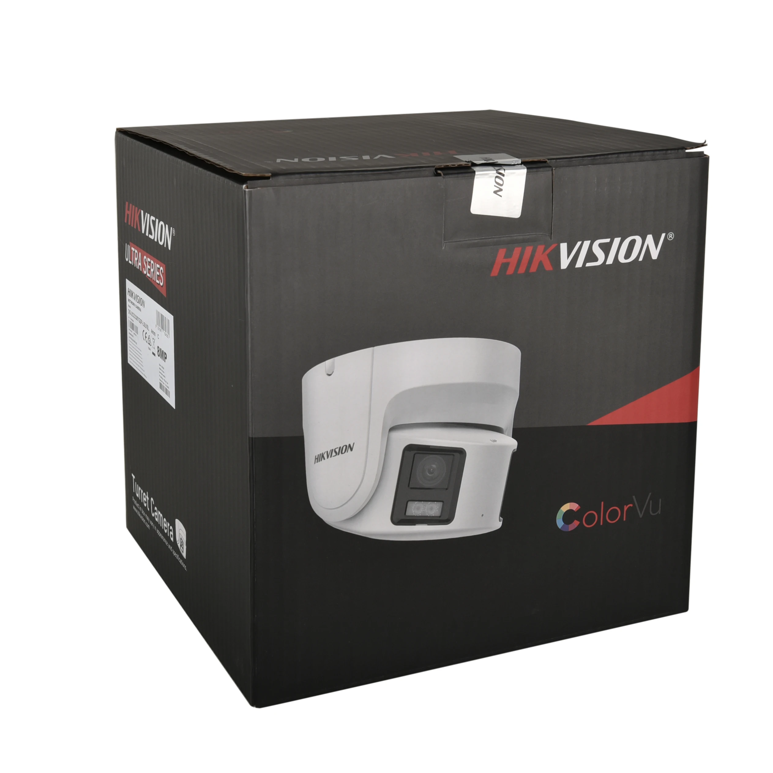 كاميرا Hikvision DS-2CD3387G2P-LSU/SL 8MP بانورامية ColorVu Turret IP كاميرا 4K أمان مزدوجة العدسة لون ليلي مدمج بميكروفون