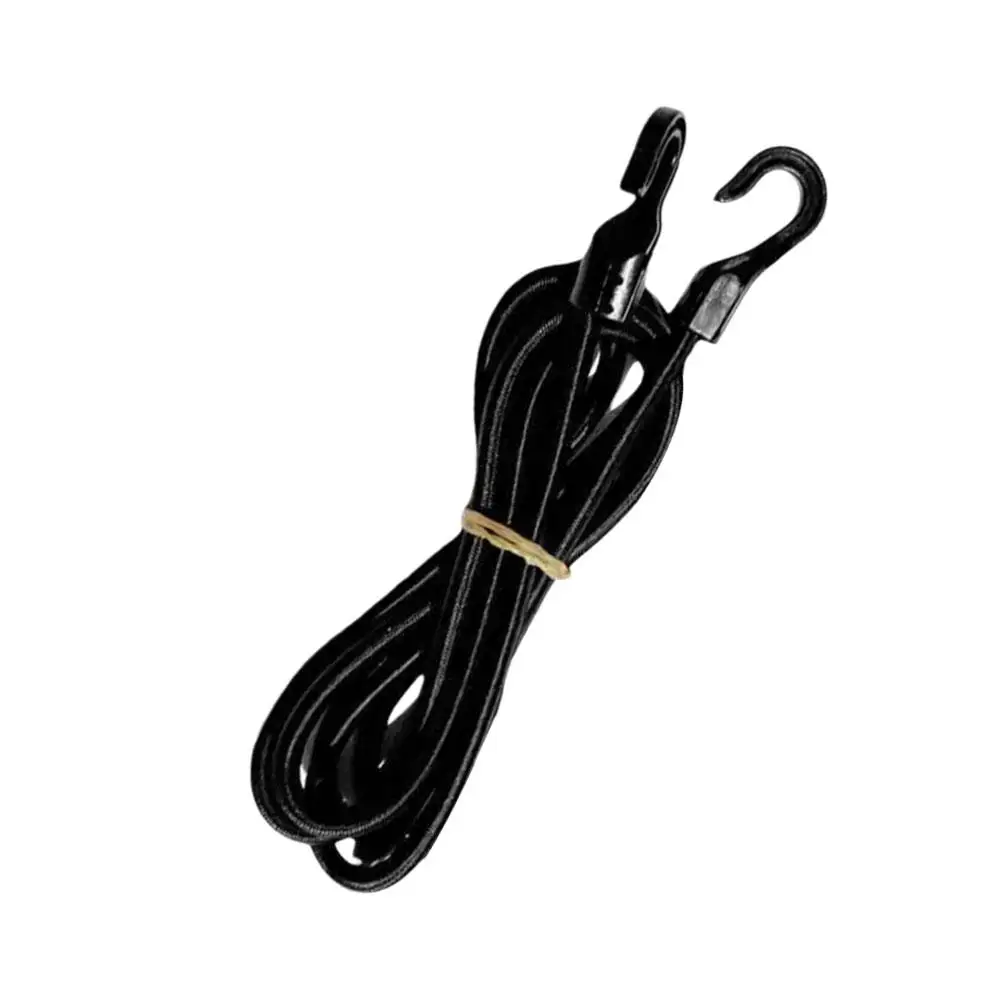 NEW 1m/1.5m/2m Heavy Duty Elastic Bungee Shock Cord Plastic Stretch Tent Strap Luggage Bikes Kayak 5MM Boat Canoe Rope Car W2U9