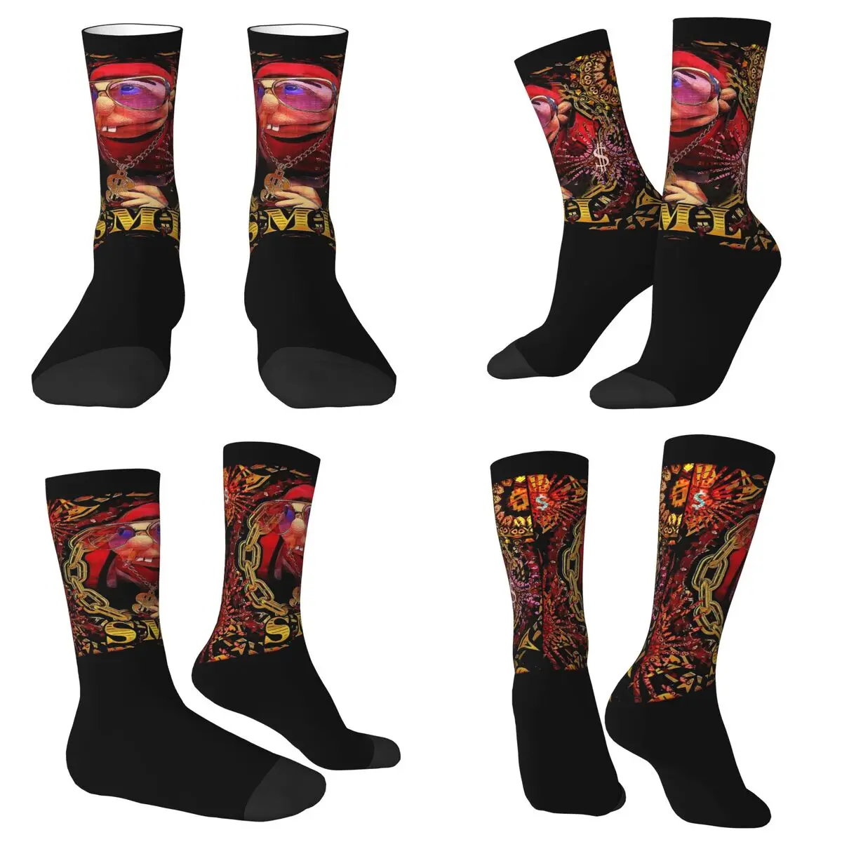 

Sml Jeffy Rapper V3 Socks Harajuku Sweat Absorbing Stockings All Season Long Socks Accessories for Unisex Birthday Present