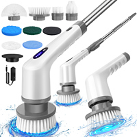 Cordless Electric Cleaning Brush，10  in 1 Bathroom Window Electric Spin Scrubber Kitchen Toilet  Automotive Household Cleaner