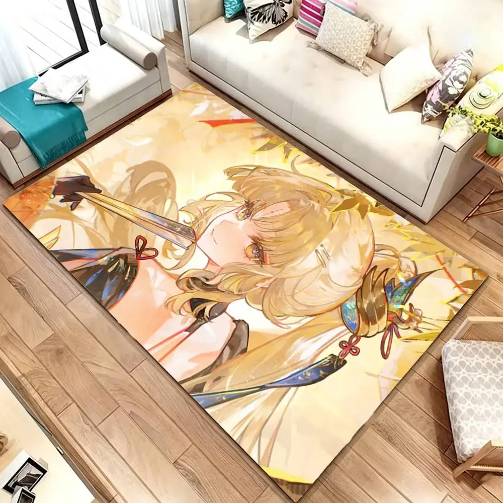 Wuthering Waves Suisui WUWA Soft Thick Non-Slip Mat for Living Room Bedroom Kitchen Decor Rugs