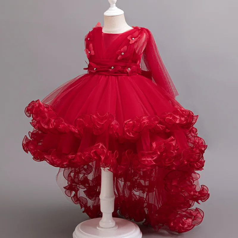 

Пышное платье для девочек, летнее платье для подружки невесты на показ мод, платье для выступления на фортепиано, платье принцессы, детское платье для дня рождения и свадьбы