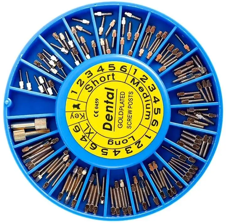

Dental Gold-plated and Stainless Steel Screw Post Dental Supplies Dental Materials