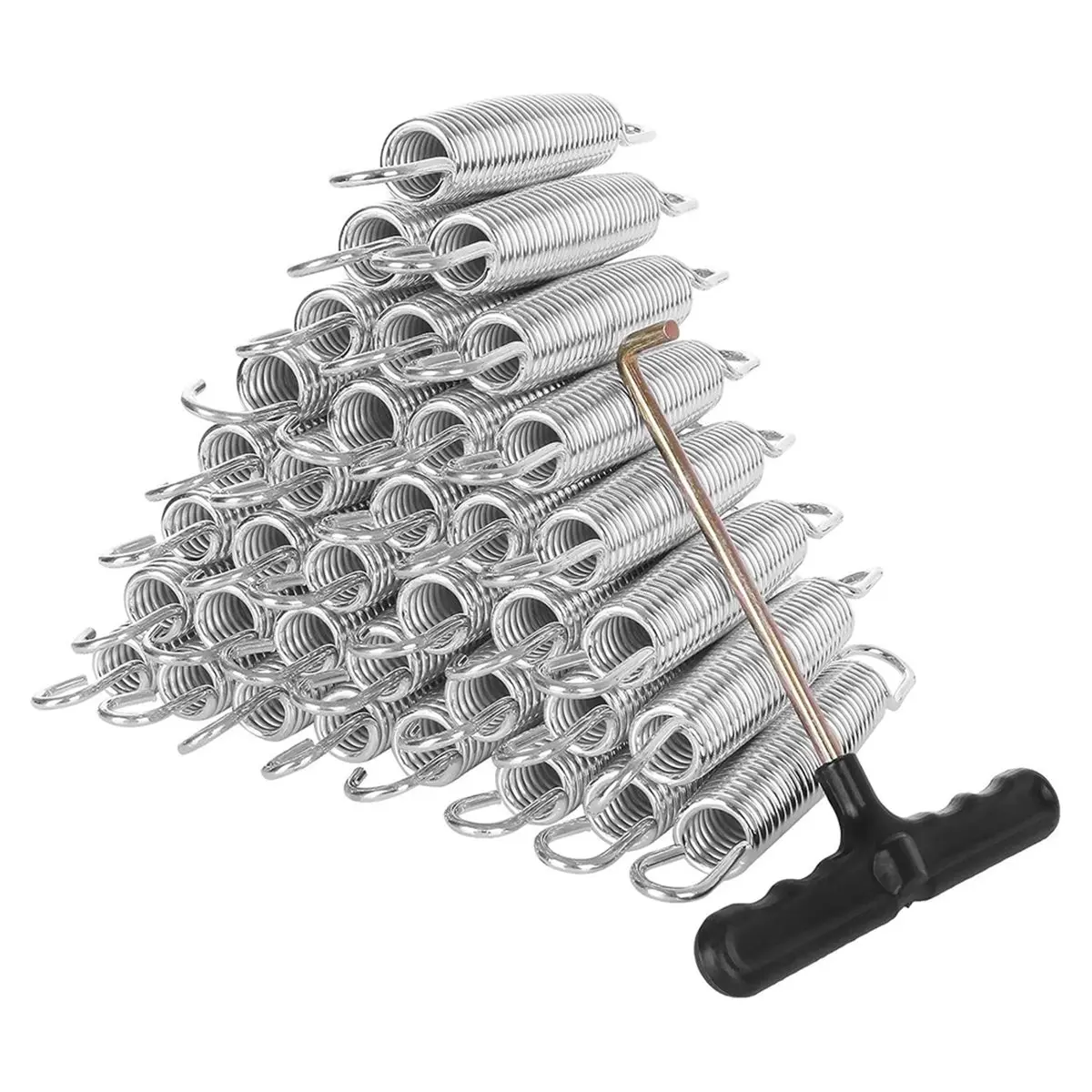 Promotional-40 Pack Trampoline Springs 13.5cm with T Hook,Great for Outdoor Trampoline , , , UpperBounce