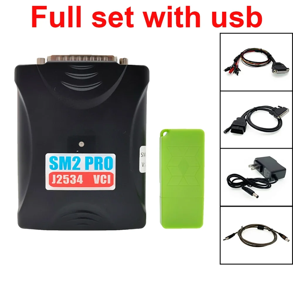 Newest SM2 Pro J2534 VCI ECU Programmer Read&Write ECU 67IN1 BENCH/FLASH/OBD SCANMATIK No Need Disassemble Update Flash