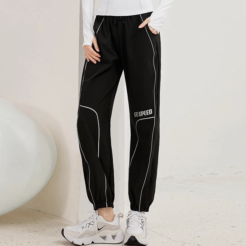 Sports Pants Women Loose Running Quick-Drying Fitness Jogging Training Pants Casual Harem Pants Gym High Waist Yoga Pants