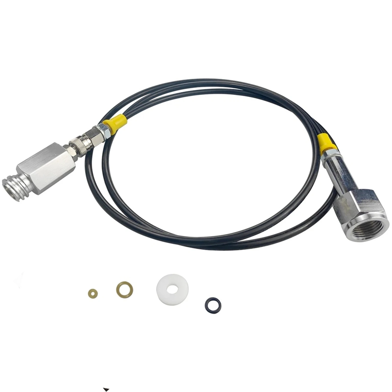Soda Hose Adapter,soda machine filling to CO2 tank fill Soda adapter kit W21.8-14 G3/4 CGA320 with quick disconnect connector