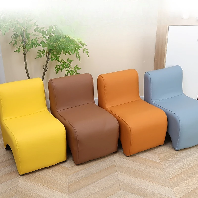 Poltrona per divano per bambini, sedile per asilo nido e sgabello da lettura per cartoni animati con schienale per uso in aula, sala giochi e piccoli spazi