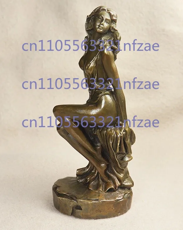 

Латунные женские фигурки, книжная полка, статуя, скульптура, настольная фигурка, домашний декор, подарок