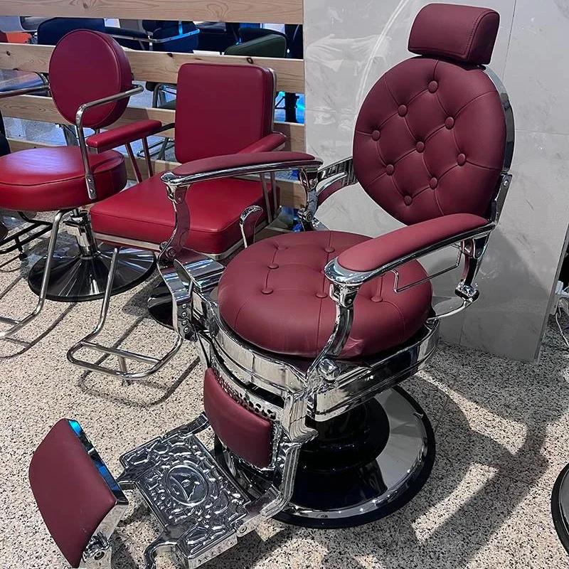 Workshop Adjustable Barber Chair Shampoo Styling Tattoo Wash Men Recliner Barber Chair Salon Barber Accesories