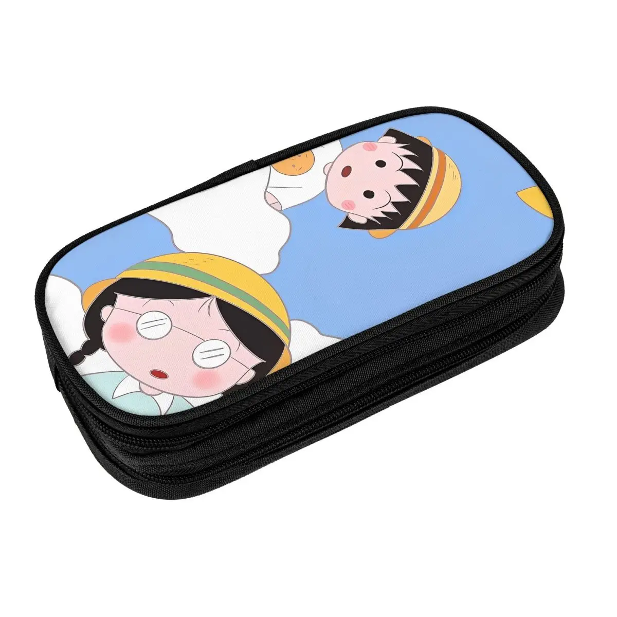 Japanese Cartoon Chibi Maruko-Chans Pencil Cases Pencilcases Pen Holder for Girl Boy Large Storage Bags Office Gifts Stationery