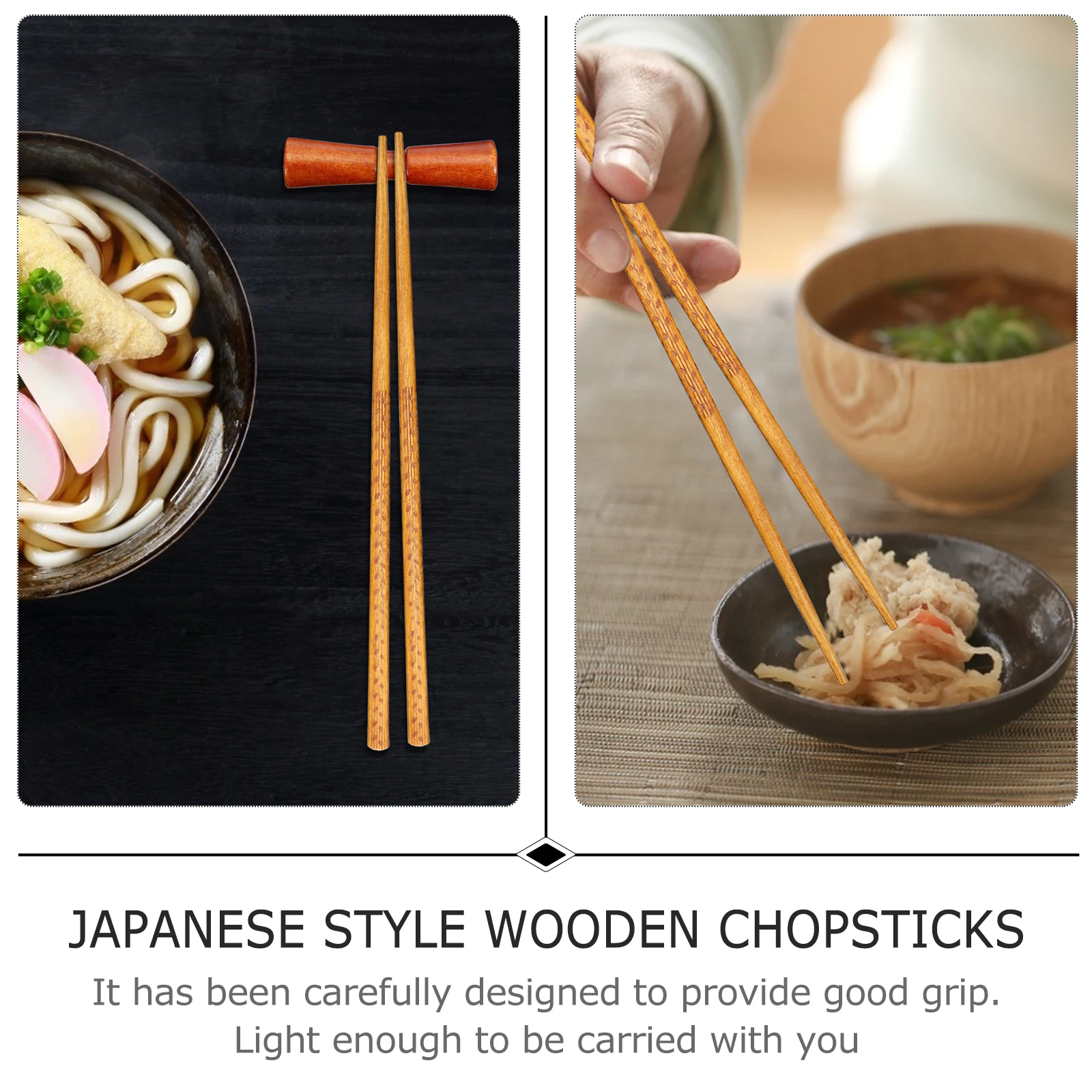 

1 set Wooden Chopstick Rest Carved Retro Decor Home Tableware Reusable Chopsticks Holder Travel Camping Gifts Storage Organizer