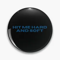 Hit Me Hard And Soft Soft Button Pin Metal Decor Lover Badge Cute Brooch Gift Fashion Clothes Lapel Pin Women Cartoon Hat Funny