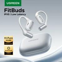 UGREEN FitBuds Auriculares abiertos, auriculares inalámbricos TWS True-Wireless Bluetooth 6,0 con gancho para la oreja, audio espacial, reproducción 30 horas