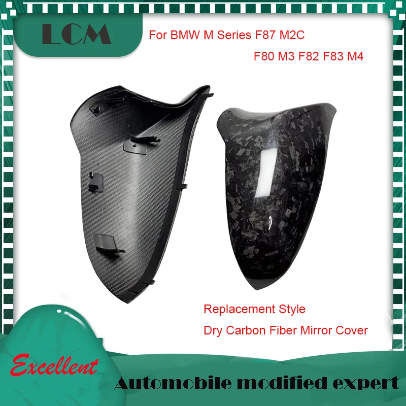 

2014-18 Add On/Replacement Dry/Forged/ABS+Carbon Fiber For BMW M3 M4 F80 F82 F83 F87 M2C Side Mirror Cover Only Right Hand Drive